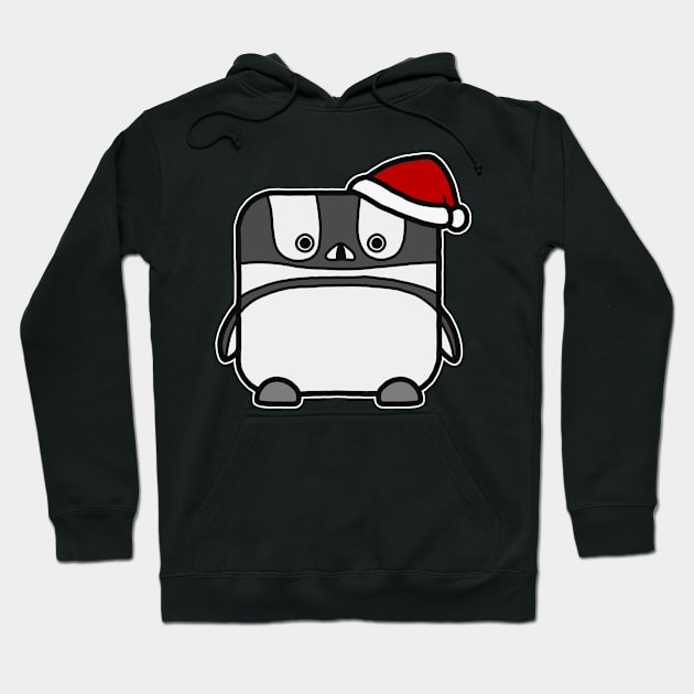 Funny Square African Penguin Hoodie by Luna Illustration